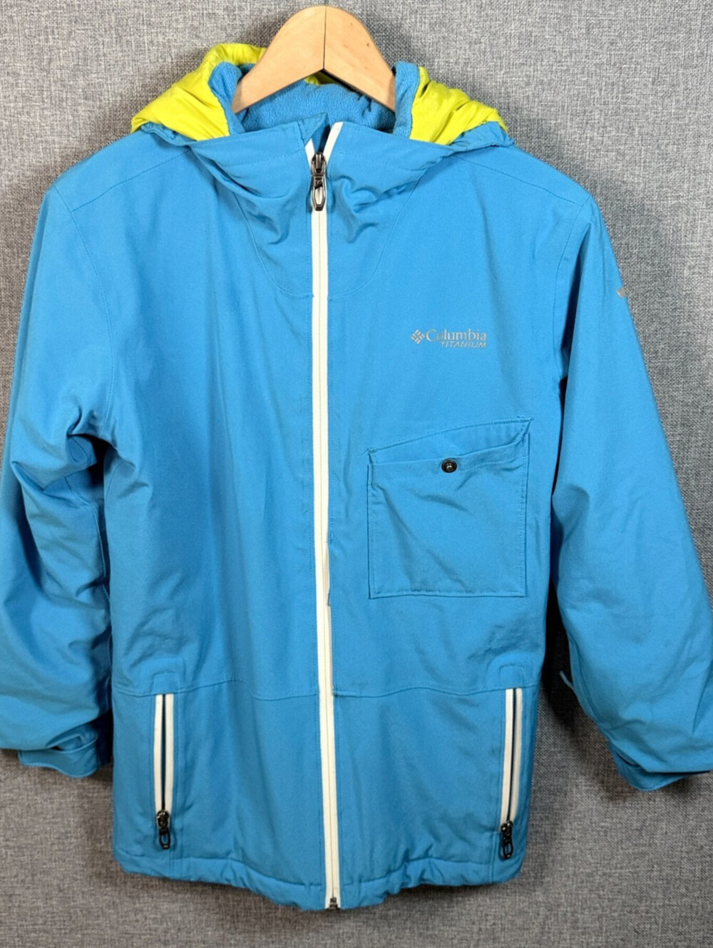 Columbia Titanium Omni-Heat Youth M Insulated Ski Jacket Outgrown Blue